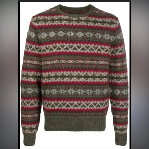 Ralph Lauren RRL fair isle knit jumper sweater - Picture 1 of 16